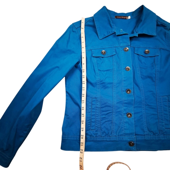 Blue Button-Up Jacket - Picture 7 of 12